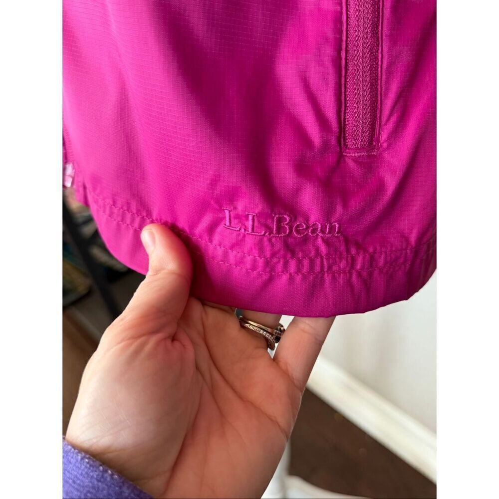NEW L.L. Bean Women’s Pink Light Hooded Jacket Medium - Picture 5 of 7